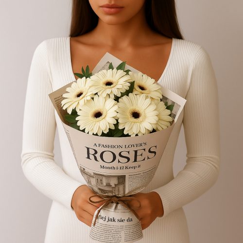 Букет гербер «Светлый акцент»