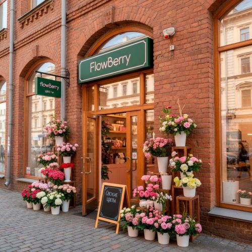 Вход в магазин «FlowBerry»